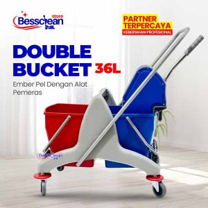 Double Bucket 36L Dengan Mop Wringer