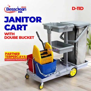 Janitor Cart Dengan Double Bucket D11D