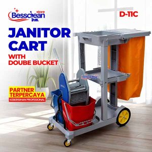 Janitor Cart Dengan Double Bucket D11C