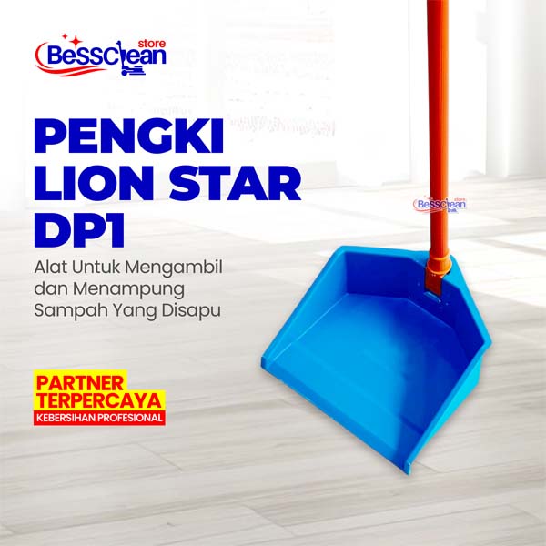 Pengki Lion Star DP-1 / Serokan Sampah / Pengki Gagang Lipat / Beta Dust Pan Serokan Plastik