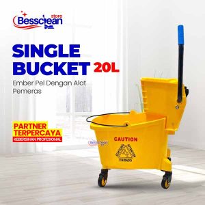 Single Bucket 20L Dengan Mop Wringer