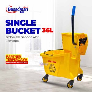 Single Bucket 36L Dengan Mop Wringer