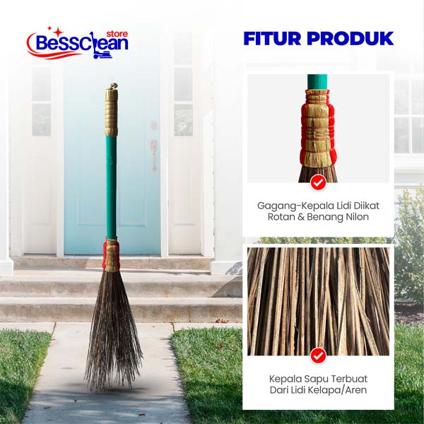 Sapu lidi tangkai / sapu lidi Gagang /sapu lidi Taman - Image 2